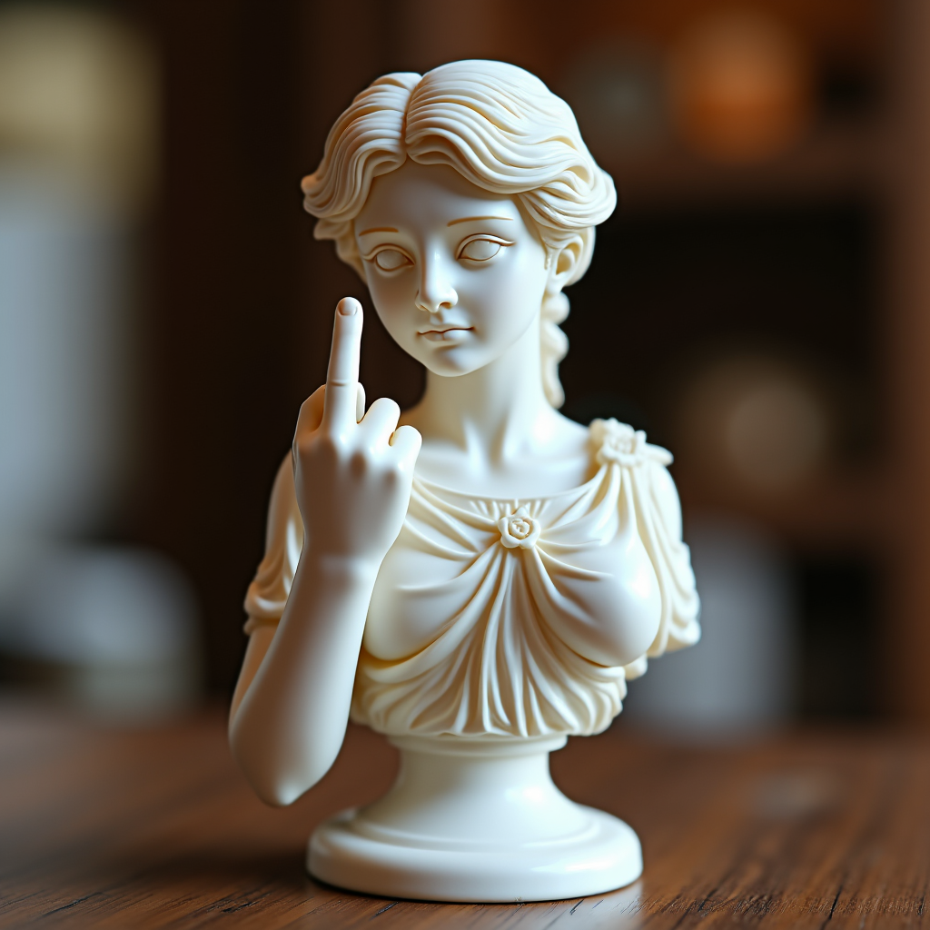 Venus con Actitud: ¡El ícono original de «Hable con la mano»!