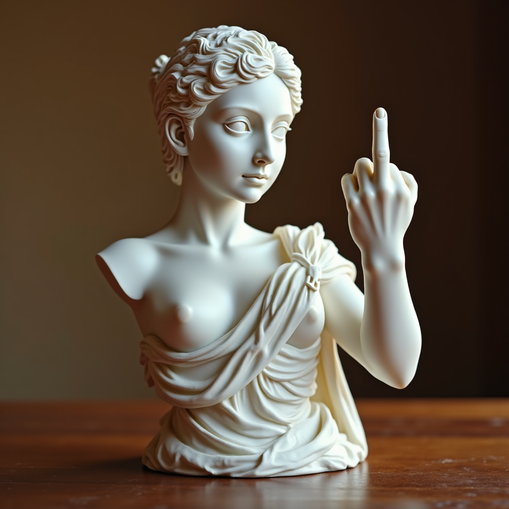 Venus con Actitud: ¡El ícono original de «Hable con la mano»!