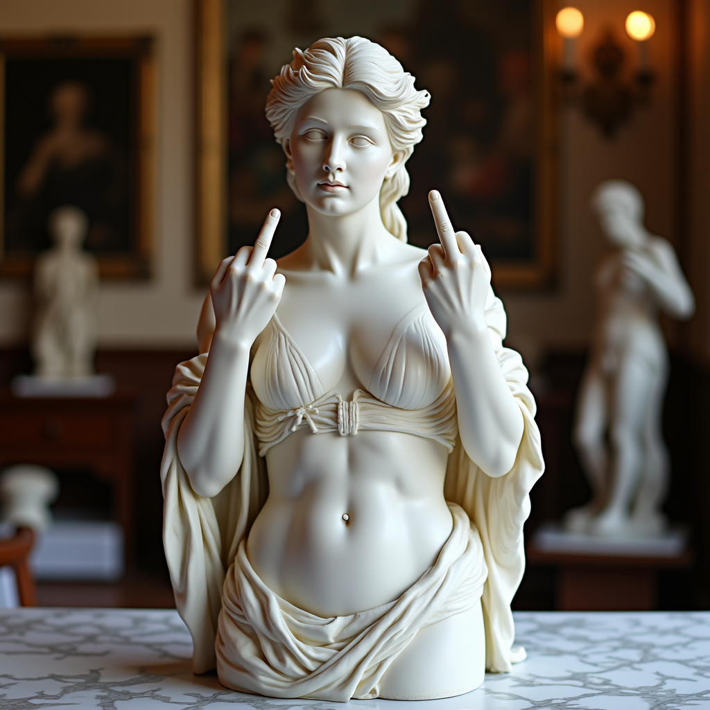 Venus con Actitud: ¡El ícono original de «Hable con la mano»!
