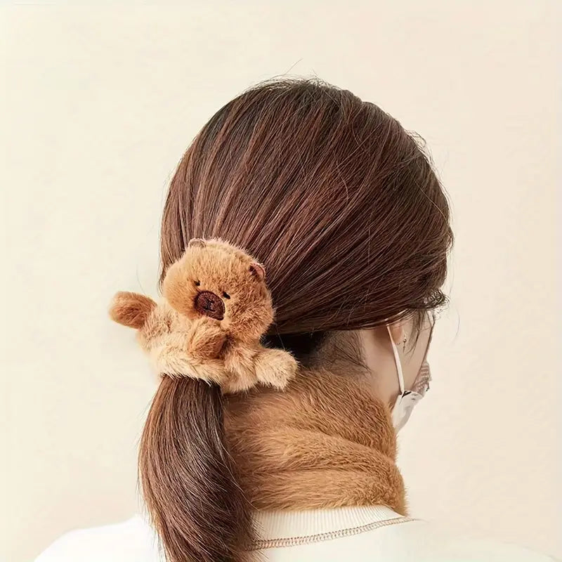 Cute Plush Capybara Hair Tie
