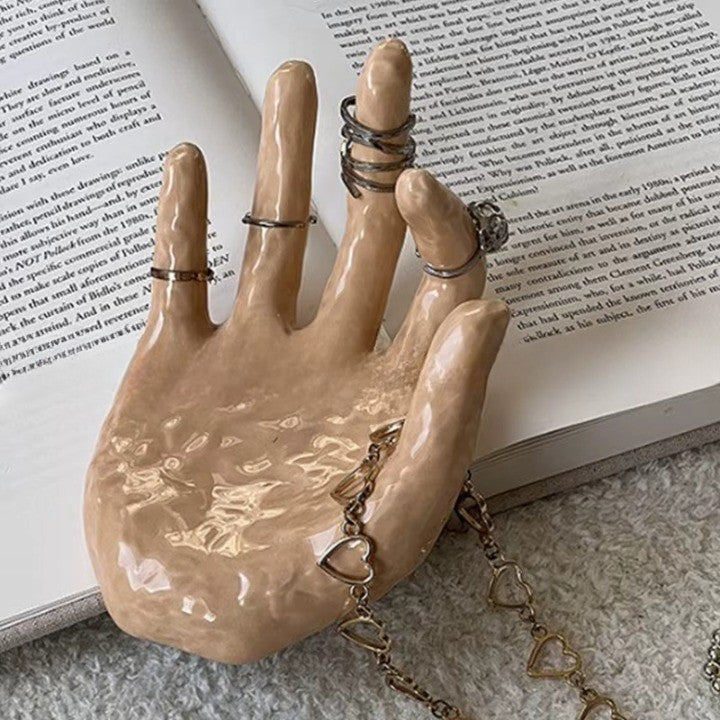 Artistic Hand Grip Base Unique Coffee Mug