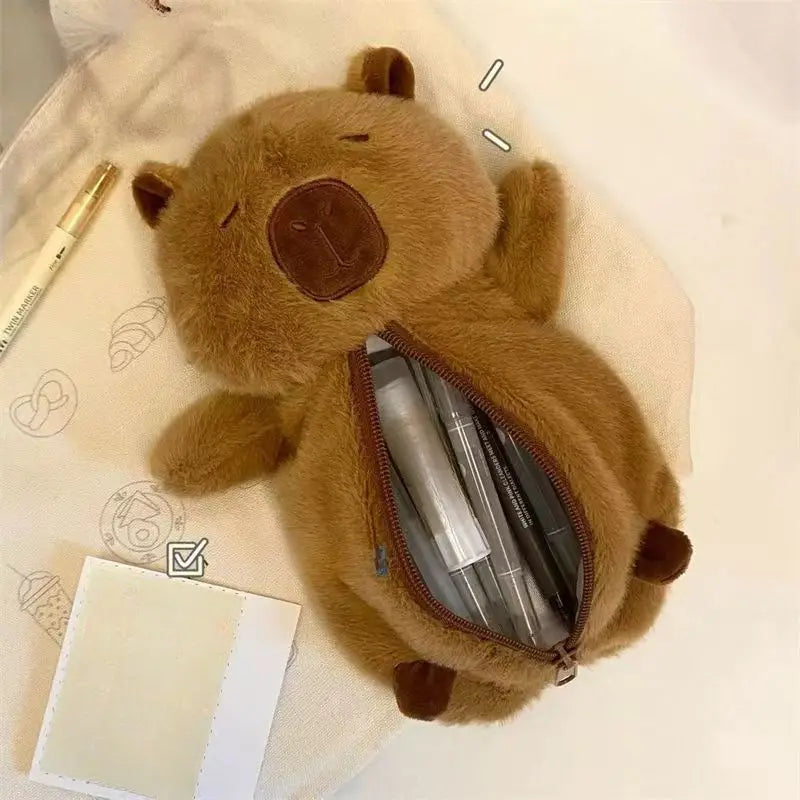 Capybara Plush Pencil Case