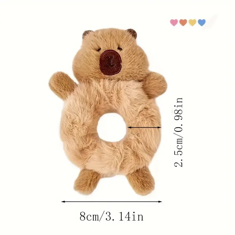 Cute Plush Capybara Hair Tie