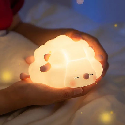 Little Sheep LED Squishy Tap Tap Night Light Lamp