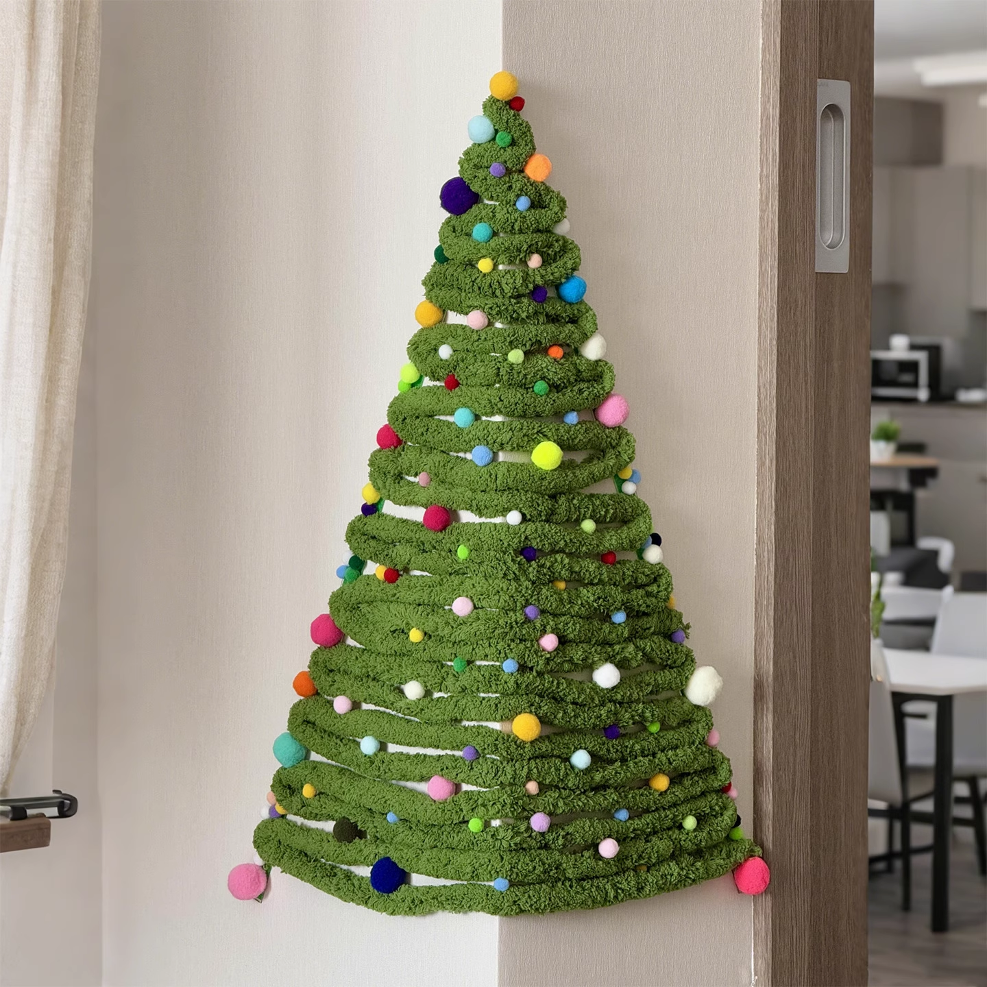 DIY Corner Hanging Felt Instant Christmas Tree