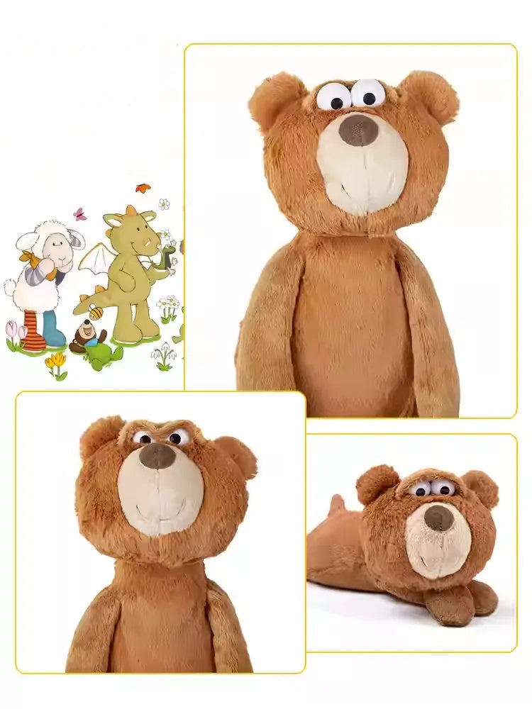 Big-Eyed Expressive Bear Plush Toy