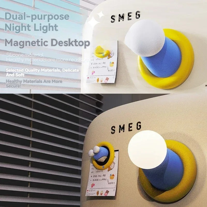 Lámpara de noche divertida con sensor táctil magnético interactivo