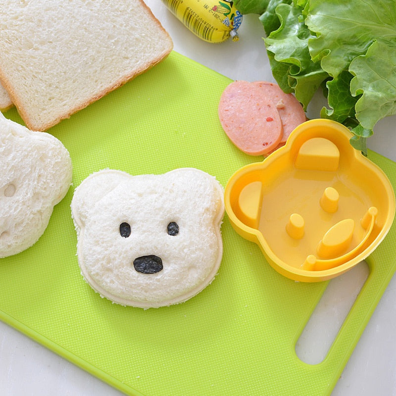 Molde para sándwich con forma de osito