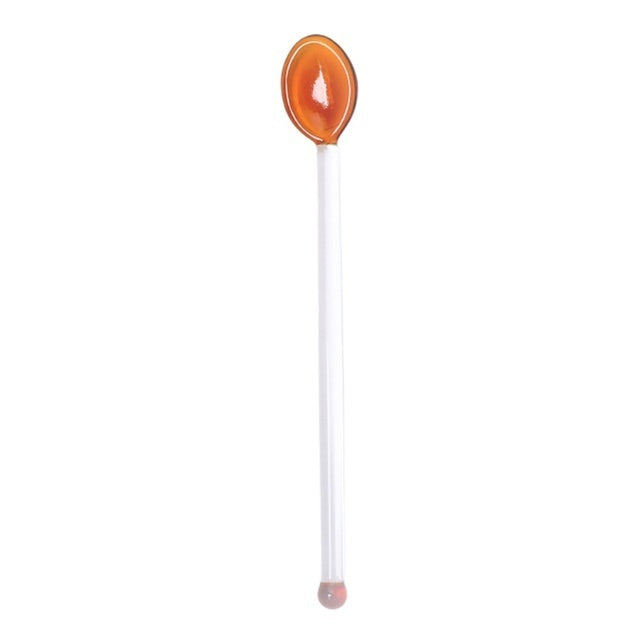 Cucharas de postre de vidrio onduladas divertidas