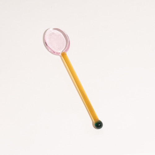 Cucharas de postre de vidrio onduladas divertidas
