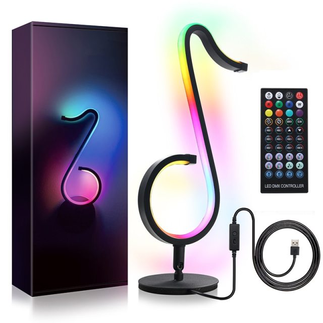 Luz de neón con nota musical LED