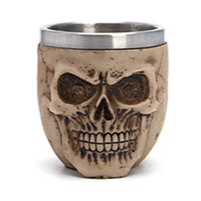 Copa de calavera La copa de acero inoxidable